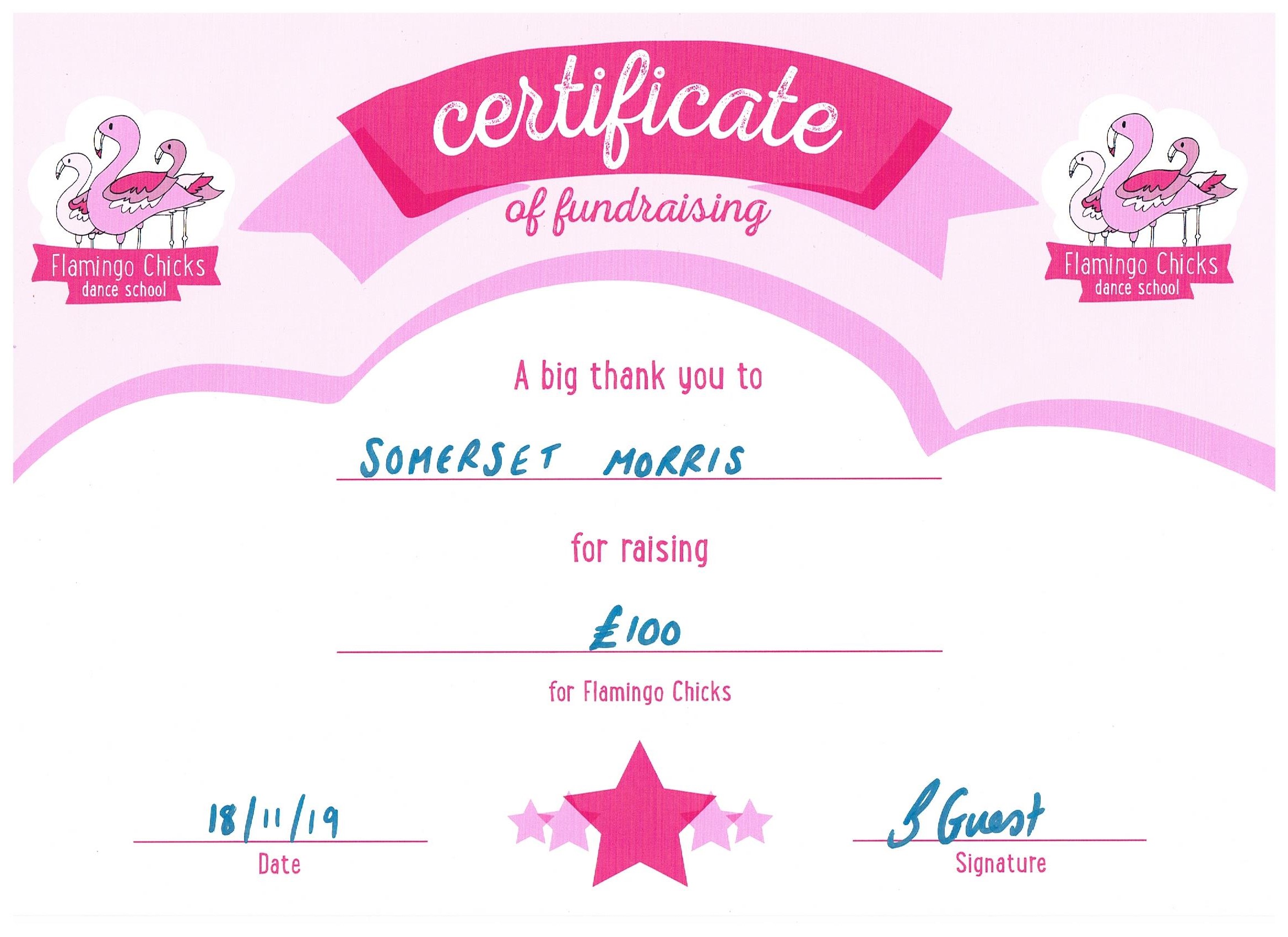 Charity Certificate